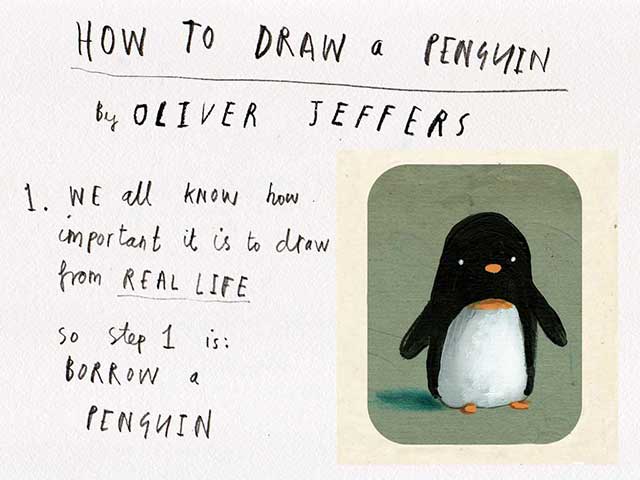 How to draw a penguin - Oliver Jeffers