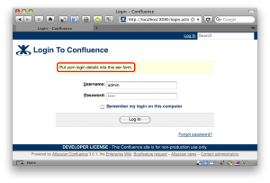 Confluence Login Page Confluence Login Page