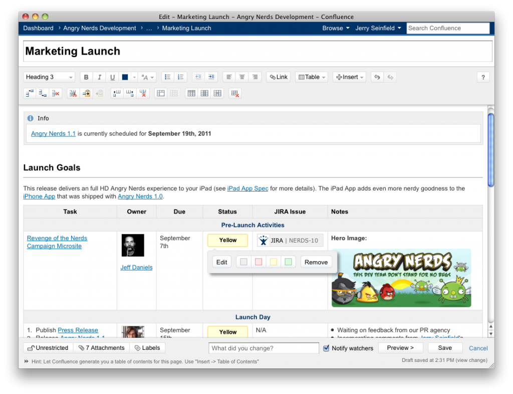 Confluence 4 - new editor